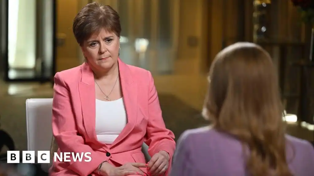 Watch: Sturgeon tells BBC's Laura Kuenssberg: 'I will not apologise for crimes of my former husband'