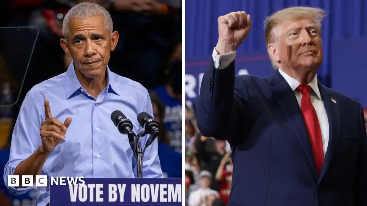 Watch: Trump vs Obama - which president has the star power?