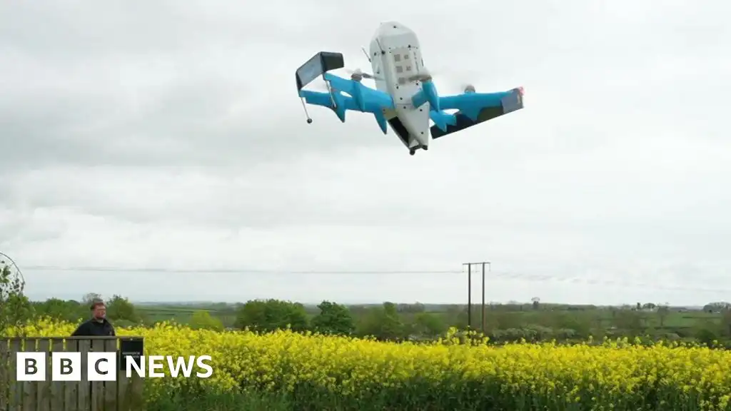 'We had people come just to see it': Amazon delivers its first UK parcels by drone