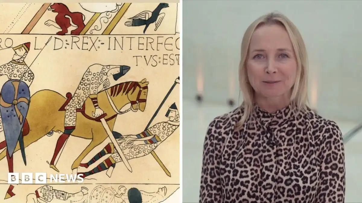 Which famous scenes are in the Bayeux Tapestry?